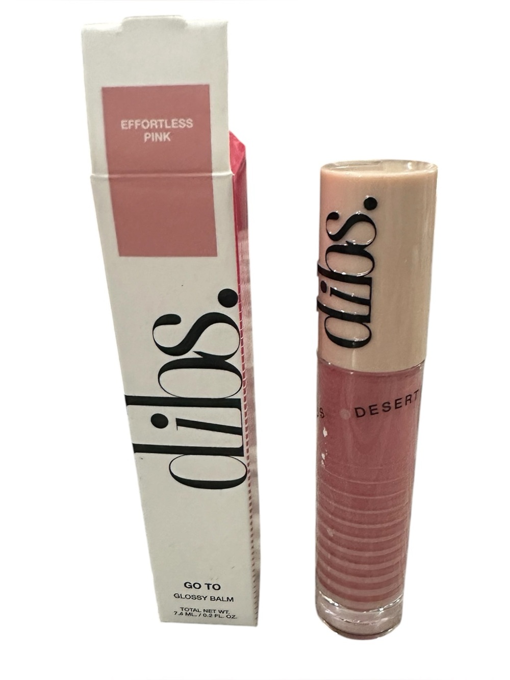 DIBS Glossy Balm Lip Gloss - Effortless Pink